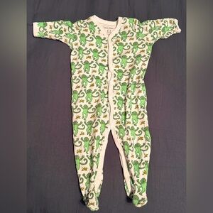 Roller Rabbit Green Monkey Print baby One Piece